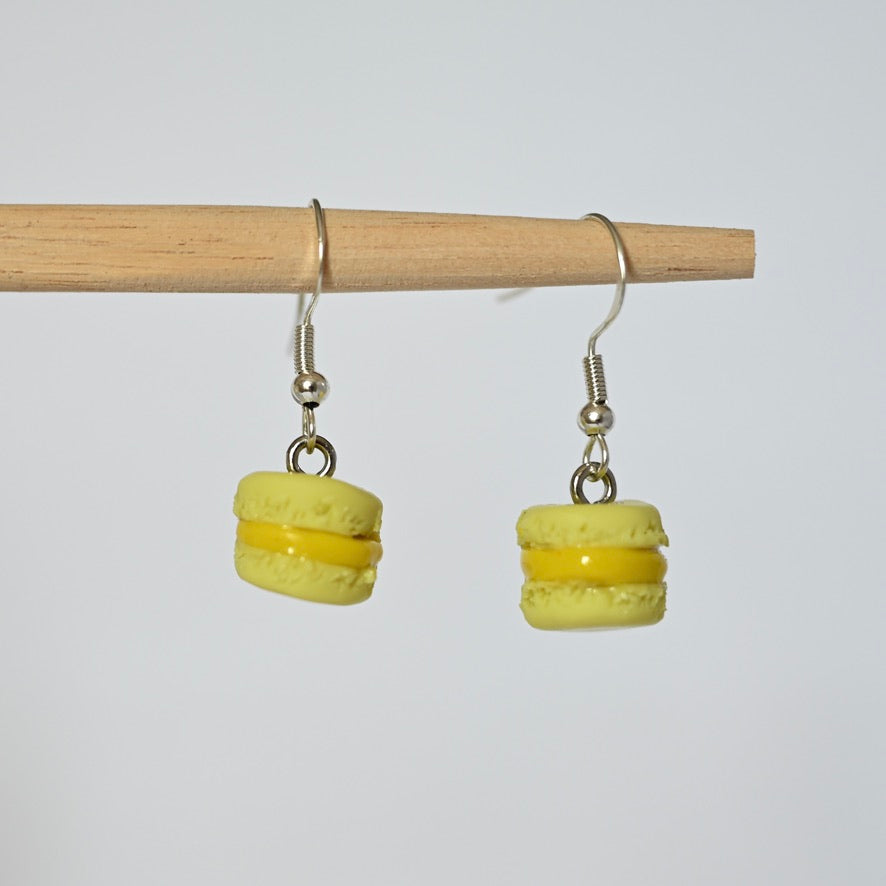 Macarons gelb Ohrringe